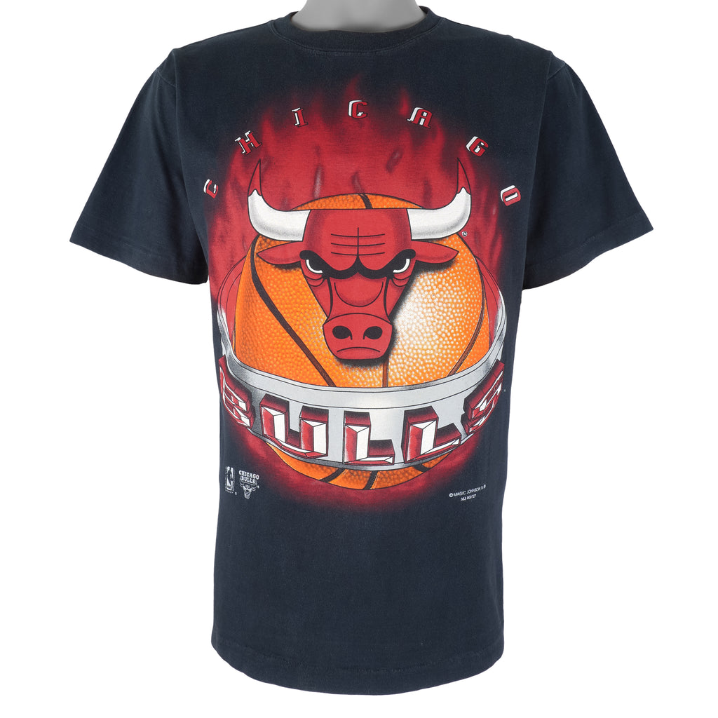 Vintage Nba (magic Johnson T's) - Chicago Bulls Single Stitch T-shirt 