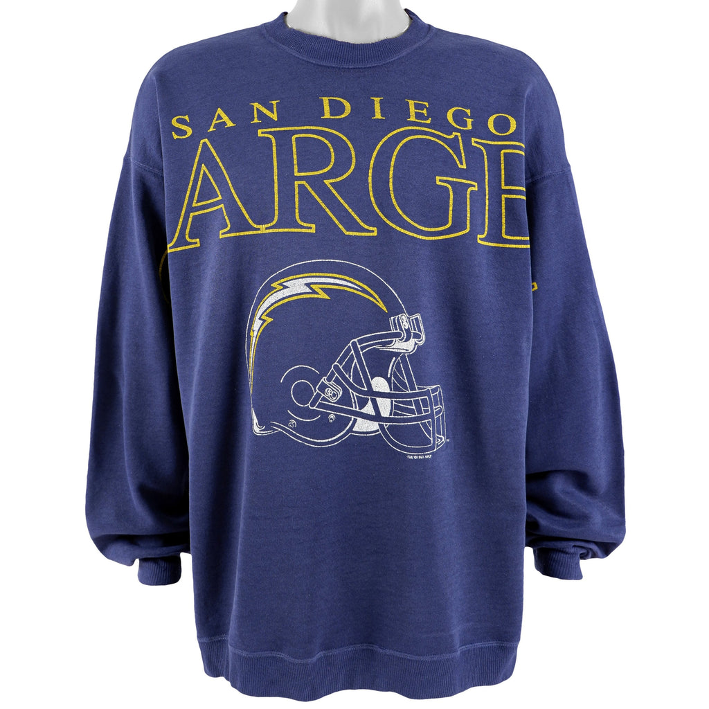 Vintage NFL San Diego Chargers Sweatshirt Crewneck Big Logo 