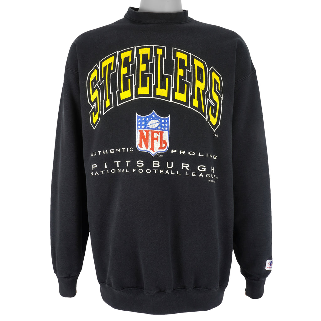 Upcycled Vintage Steelers Flame Sweatshirt