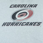 NHL (Logo 7) - Carolina Hurricanes Spell-Out  T-Shirt 1990s X-Large