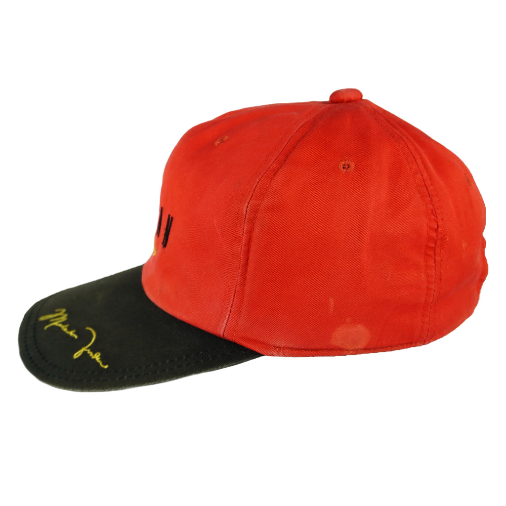 Nike - Red Air Jordan Strapback Hat 1990s OSFA