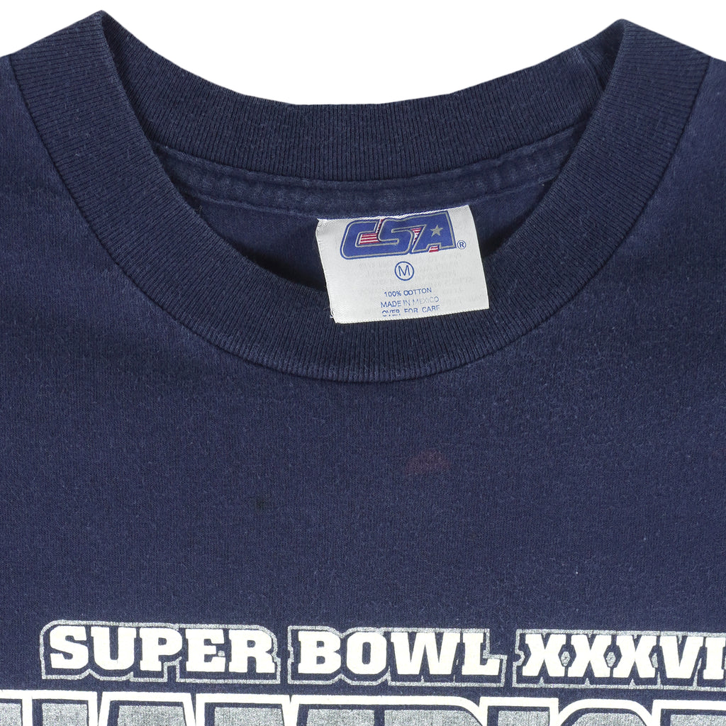 NFL (CSA) - New England Patriots Super Bowl Champion T-Shirt 2001 Medium