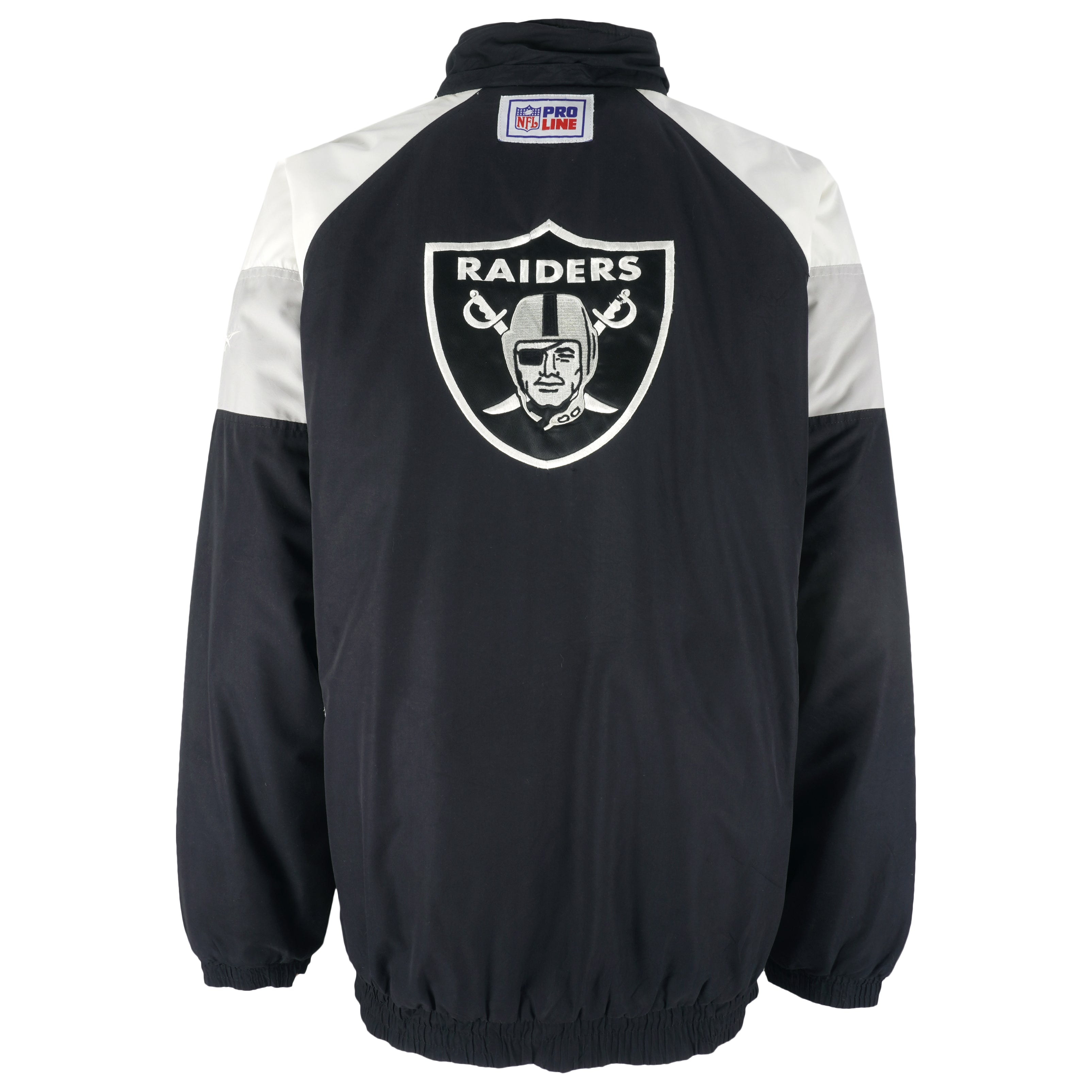 Vintage 90S Starter Oakland Los Angeles Raiders Jacket + Beanie W