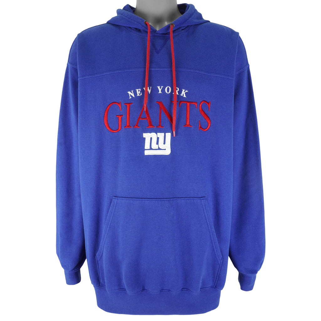 NFL - New York Giants Embroidered Hooded Sweatshirt 1990s X-Large Vintage Retro Football