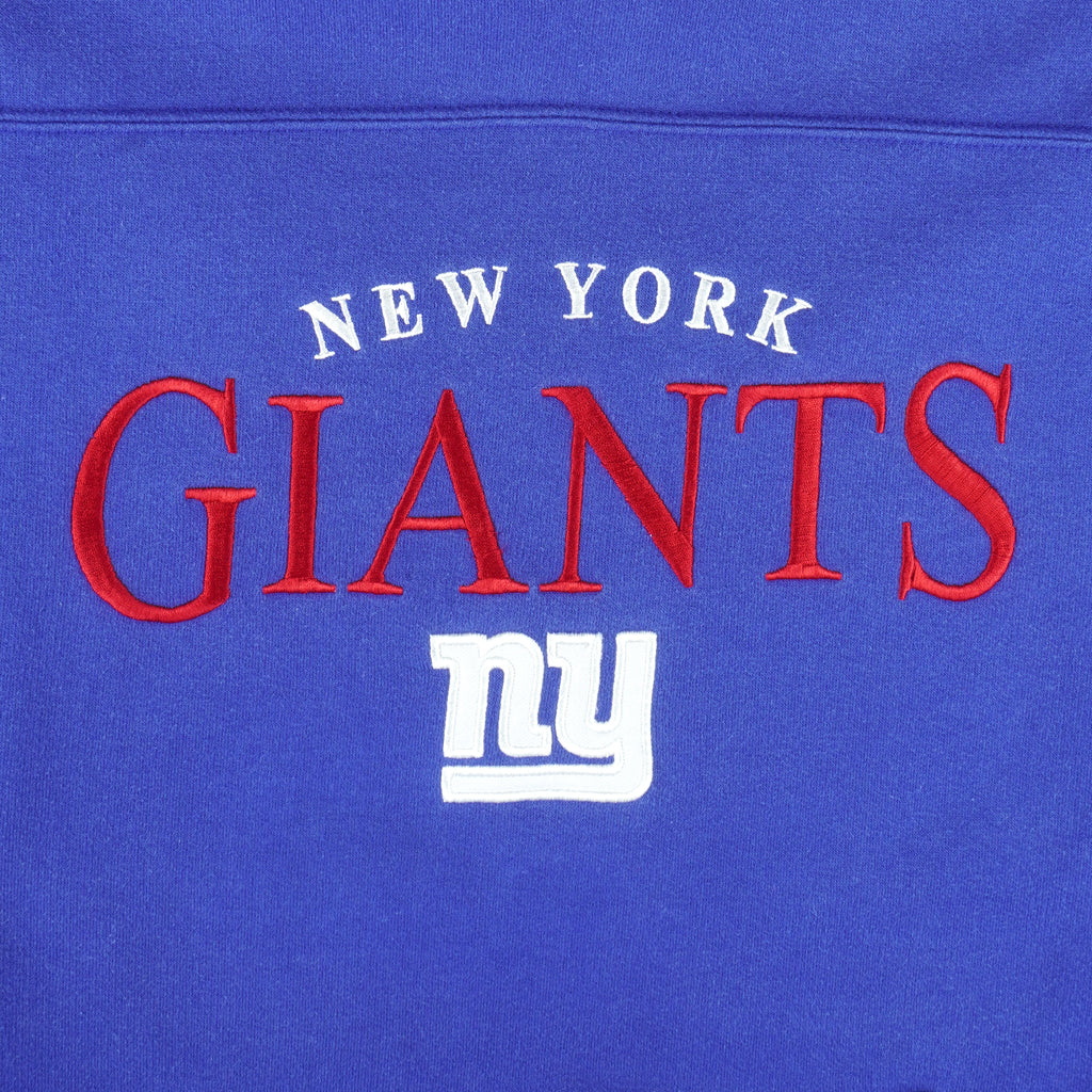 NFL - New York Giants Embroidered Hooded Sweatshirt 1990s X-Large Vintage Retro Football