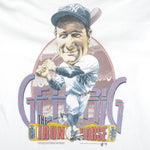 MLB (Salem) - New York Yankees Lou Gehrig Caricature T-Shirt 1989 X-Large Vintage Retro Baseball