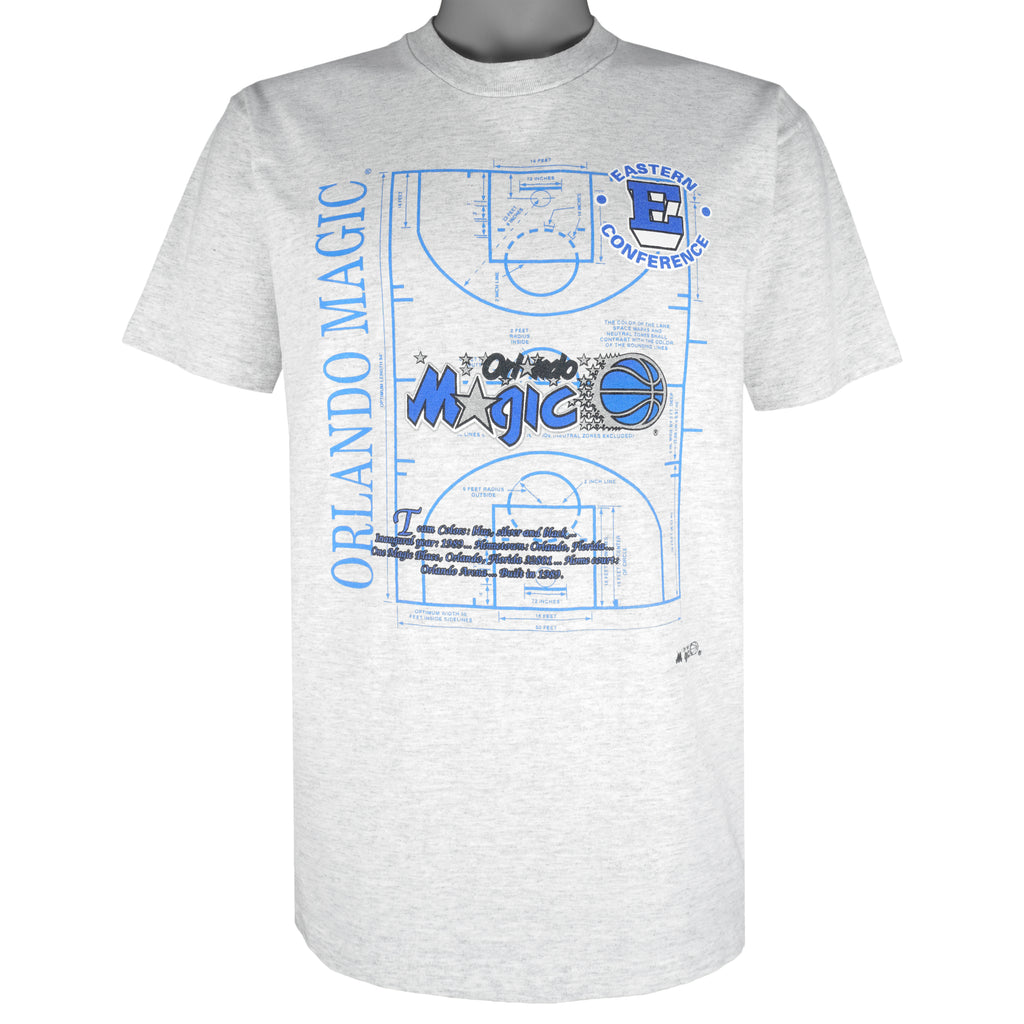 NBA (Nutmeg) - Orlando Magic Single Stitch T-Shirt 1990s Large Vintage Retro Basketball