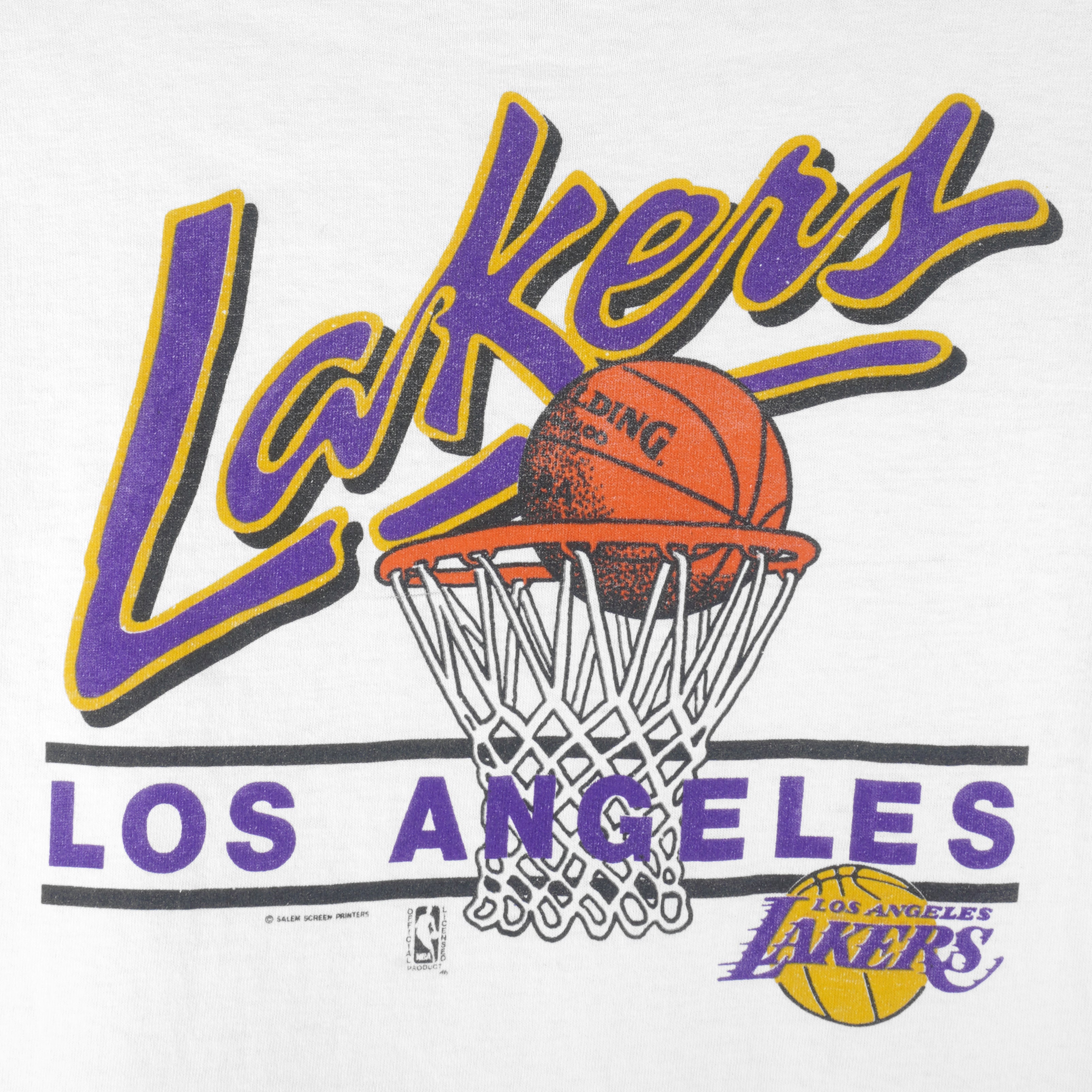 Vintage Lee Sports Los Angeles Lakers NBA V Neck Sweatshirt In