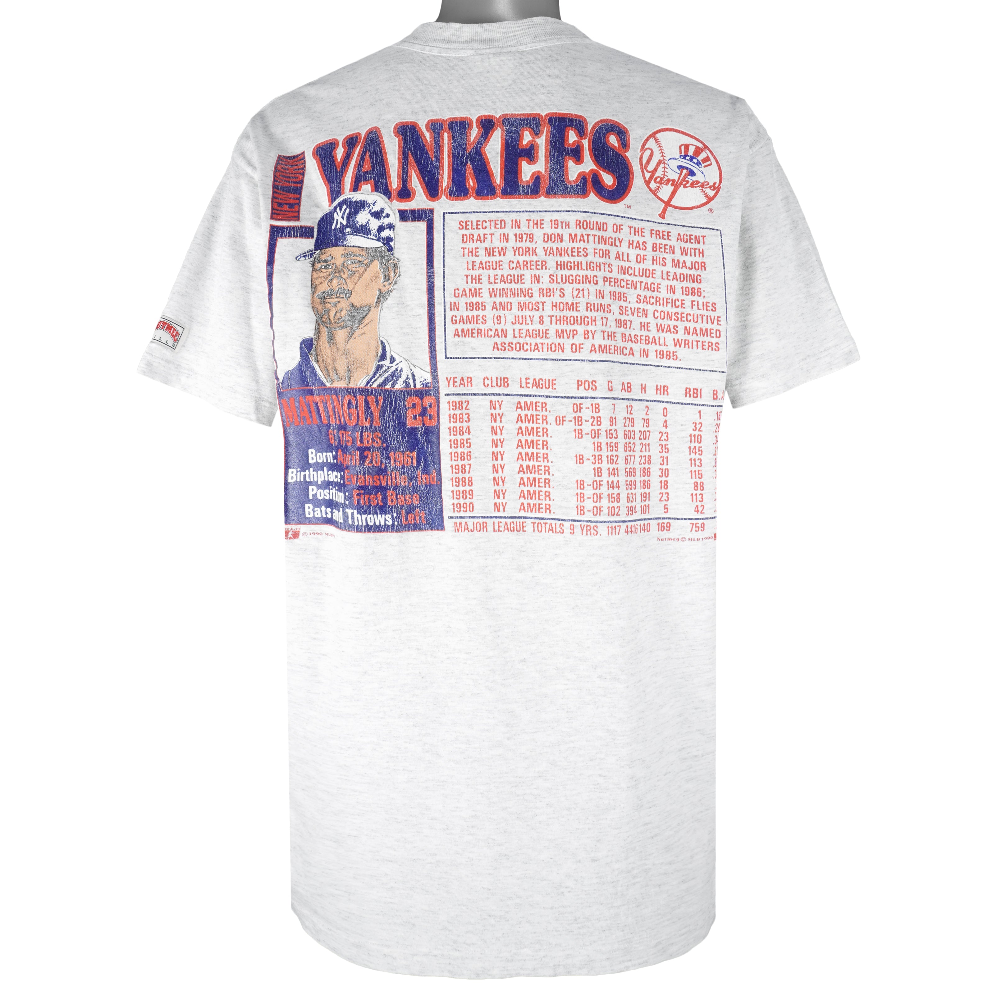 New York Baseball 90's Oversized Tshirt Yankees Graphic 