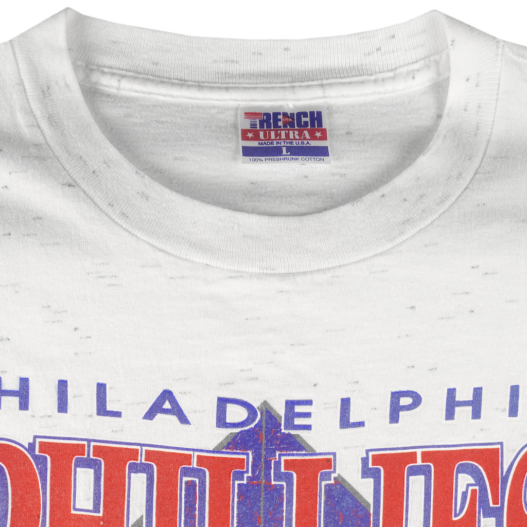 MLB (Trench) - Philadelphia Phillies National League Champs T-Shirt 1993 Large Vintage Retro Baseball