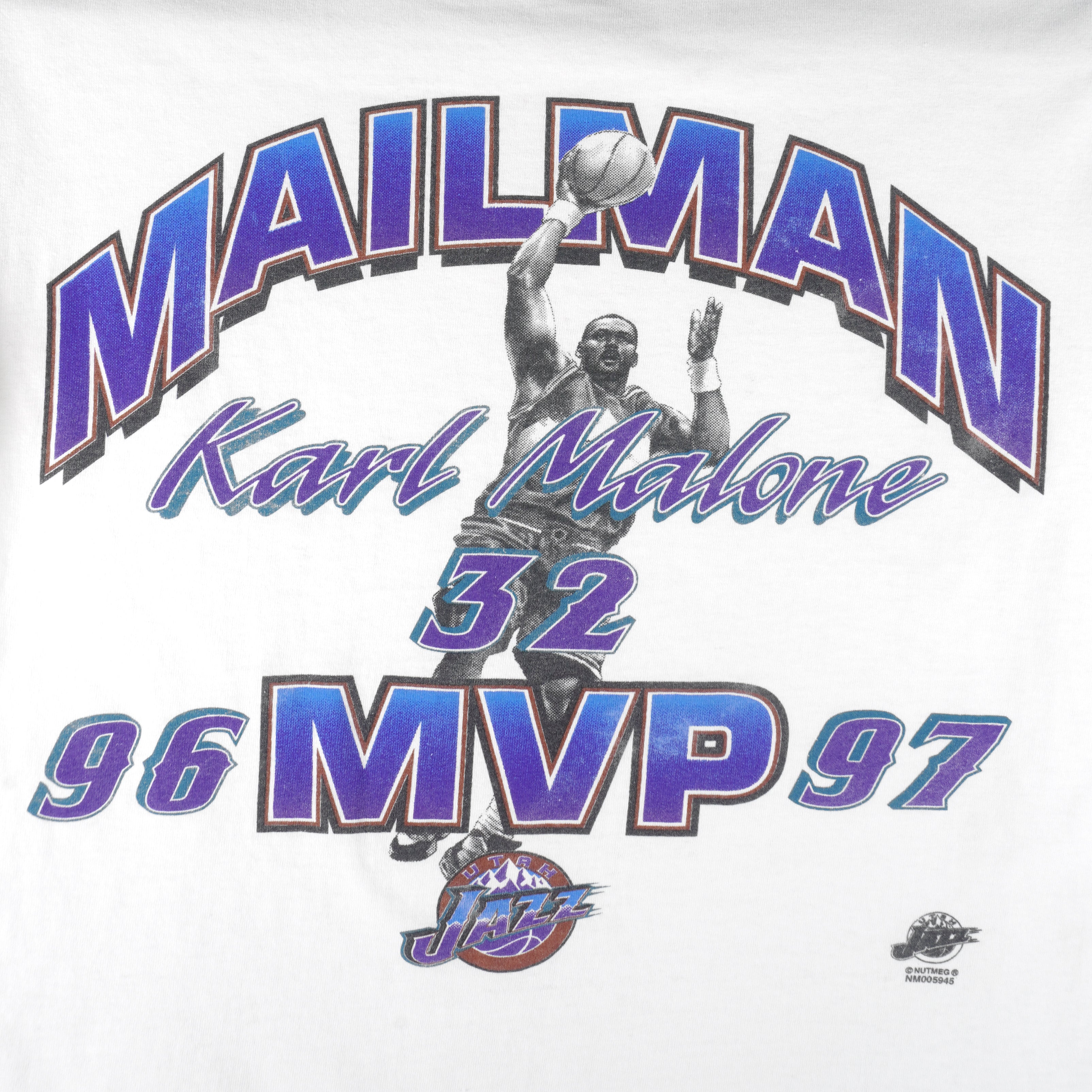 Utah Jazz rare 90s champion basketball jersey., Karl