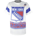 NHL (Salem) - New York Rangers Stanley Cup Champs T-Shirt 1994 Large