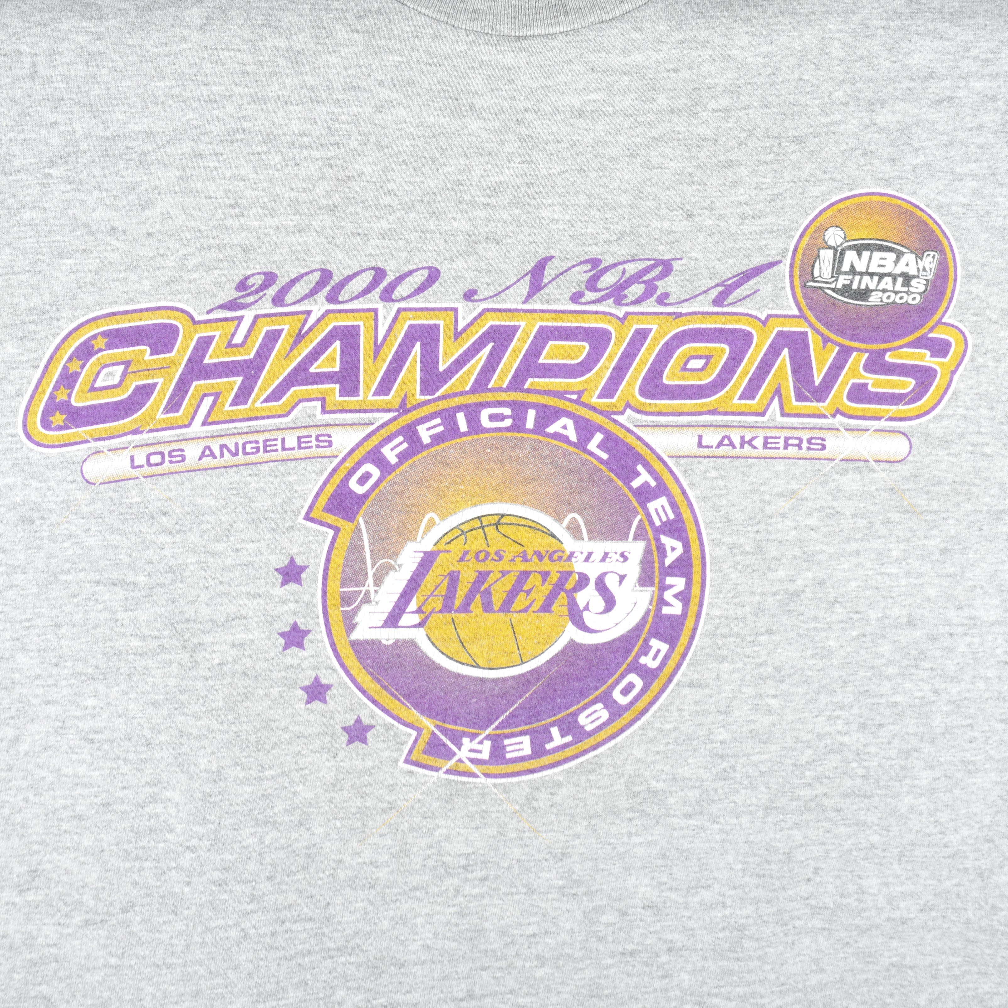Vintage 00s Purple NBA Los Angeles Lakers T-Shirt - Large Cotton