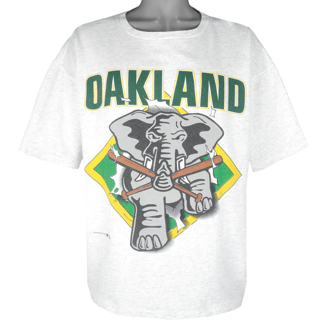 Vintage MLB (Nutmeg) - Oakland Athletics Breakout Single Stitch T-Shirt 1990s X-Large