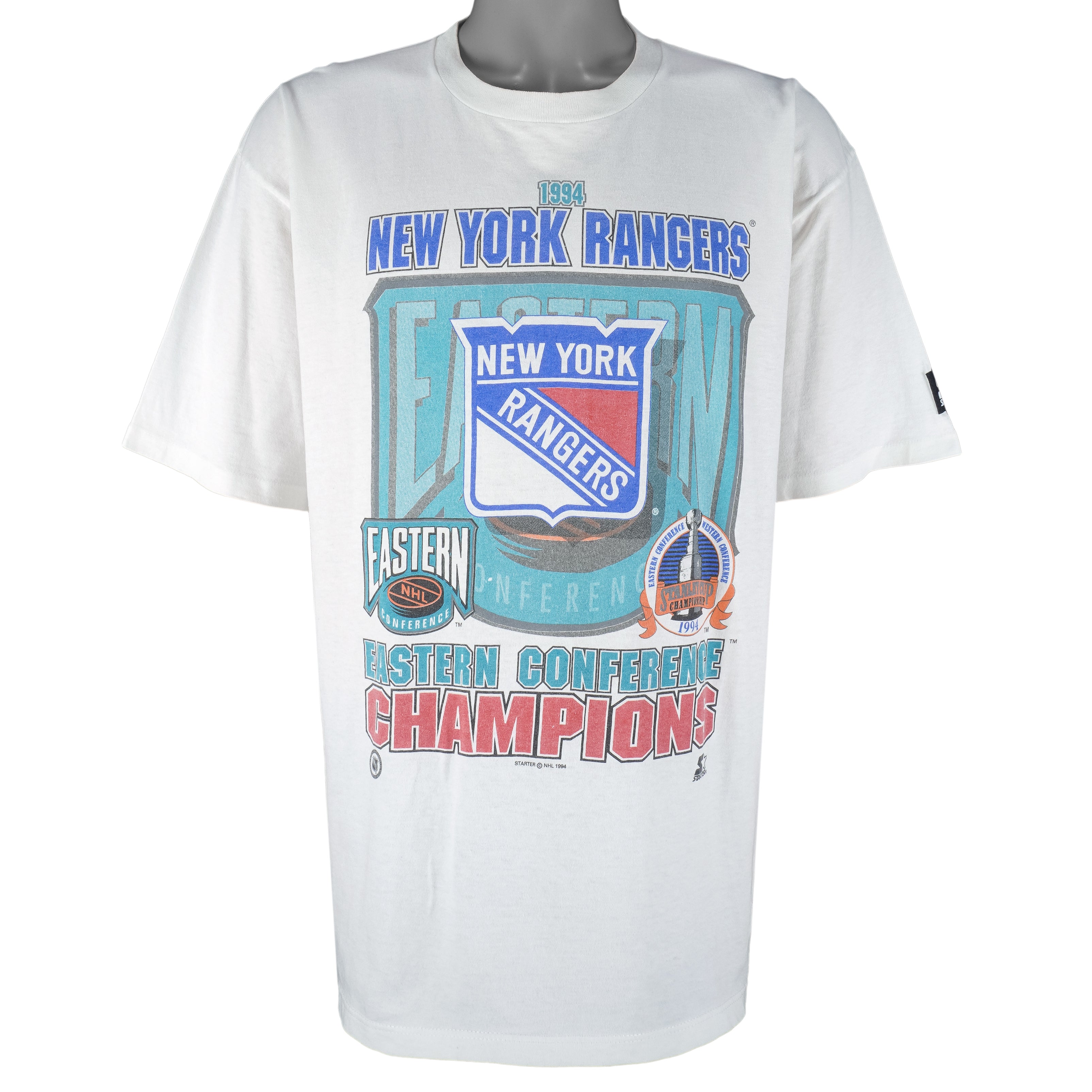 Vintage Starter New York Rangers Hockey Baseball Jersey Size XL