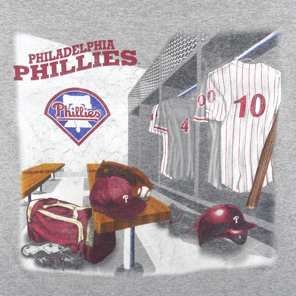 MLB (Lee) - Philadelphia Phillies National League T-Shirt 1990s XX-Large Vintage Retro Baseball