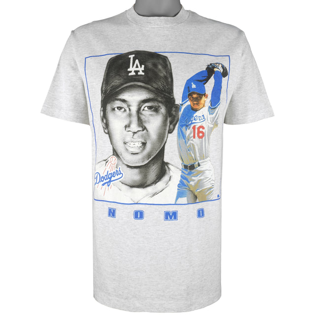 Vintage Starter - Los Angeles Dodgers Hideo Nomo No. 16 Caricature T-Shirt  1995 Large – Vintage Club Clothing