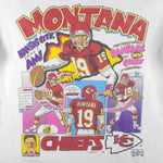 NFL (Salem) - Kansas City Chiefs Montana Comic T-Shirt 1993 X-Large Vintage Retro Football