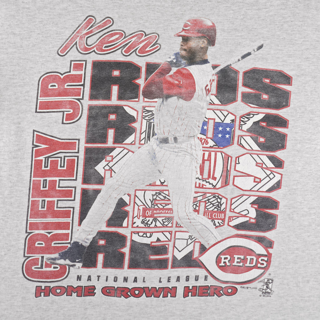 MLB (All American Wear) - Cincinnati Reds Ken Griffey Jr. T-Shirt 2000 XX-Large Vintage Retro Baseball