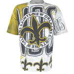 NFL (Magic Johnson T's) - New Orleans Saints All Over Print T-Shirt 1993 Large