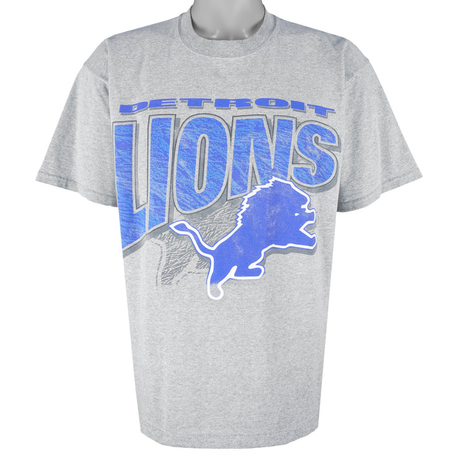 Men's Starter White Detroit Lions Retro Logo T-Shirt Size: Large