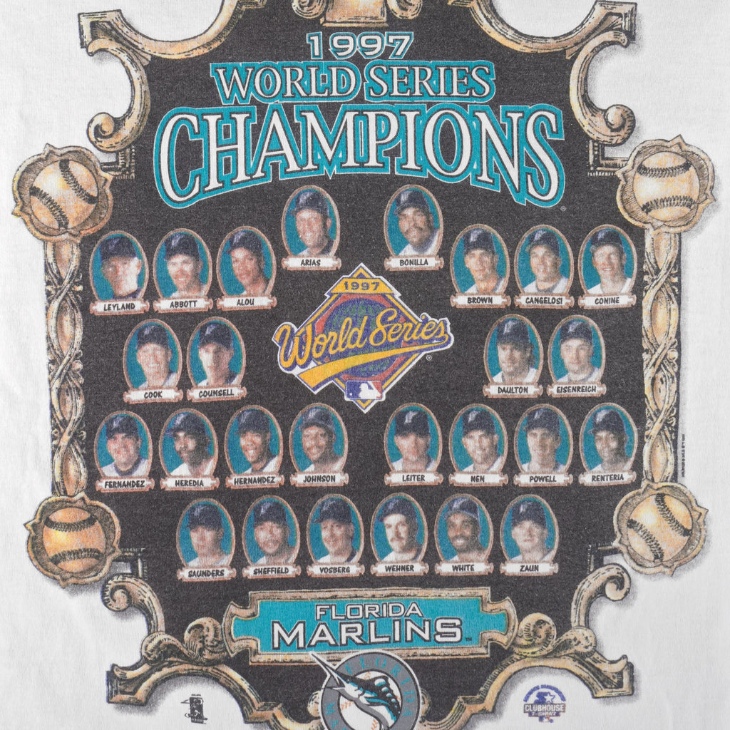 Starter - Florida Marlins World Series Champs Players Faces T