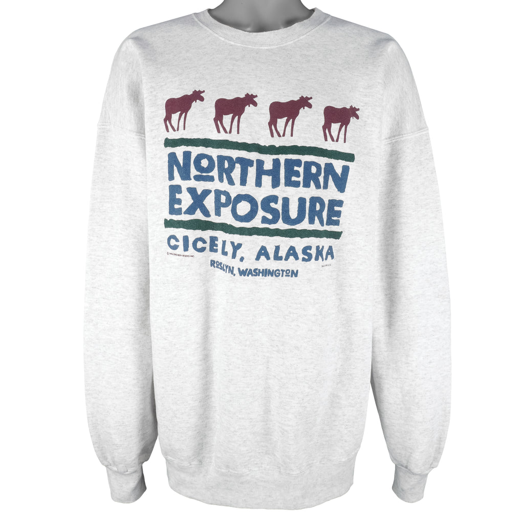 Vintage (Stitchery Studio) - Northern Exposure Alaska Crew Neck Sweatshirt 1995 XX-Large Vintage Retro