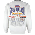 Vintage NFL - Super Bowl 23th 49ers VS Bengals Helmet Sweatshirt 1989 Large  – Vintage Club Clothing