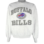 NFL (Fruit Of The Loom) - Buffalo Bills Crew Neck Sweatshirt 1990s Large Vintage Retro Football