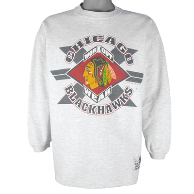 Printify Chicago Blackhawks Vintage 90's NHL Crewneck Sweatshirt XL / Gold