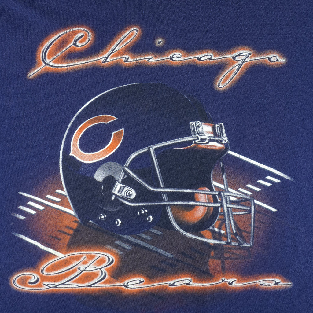 NFL (All Sport) - Chicago Bears Single Stitch T-Shirt 1990s Large Vintage Retro Football