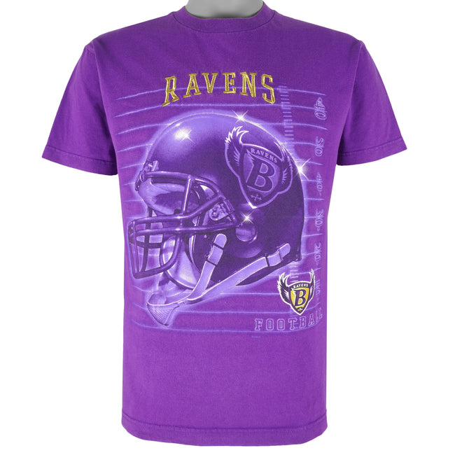 Vintage NFL (CHAMP) - Baltimore Ravens Helmet T-Shirt 1990s Medium