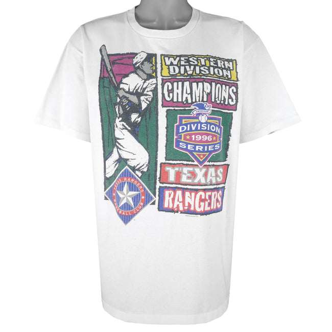 Vintage 1996 American League West Texas Rangers Championship Snapback Hat