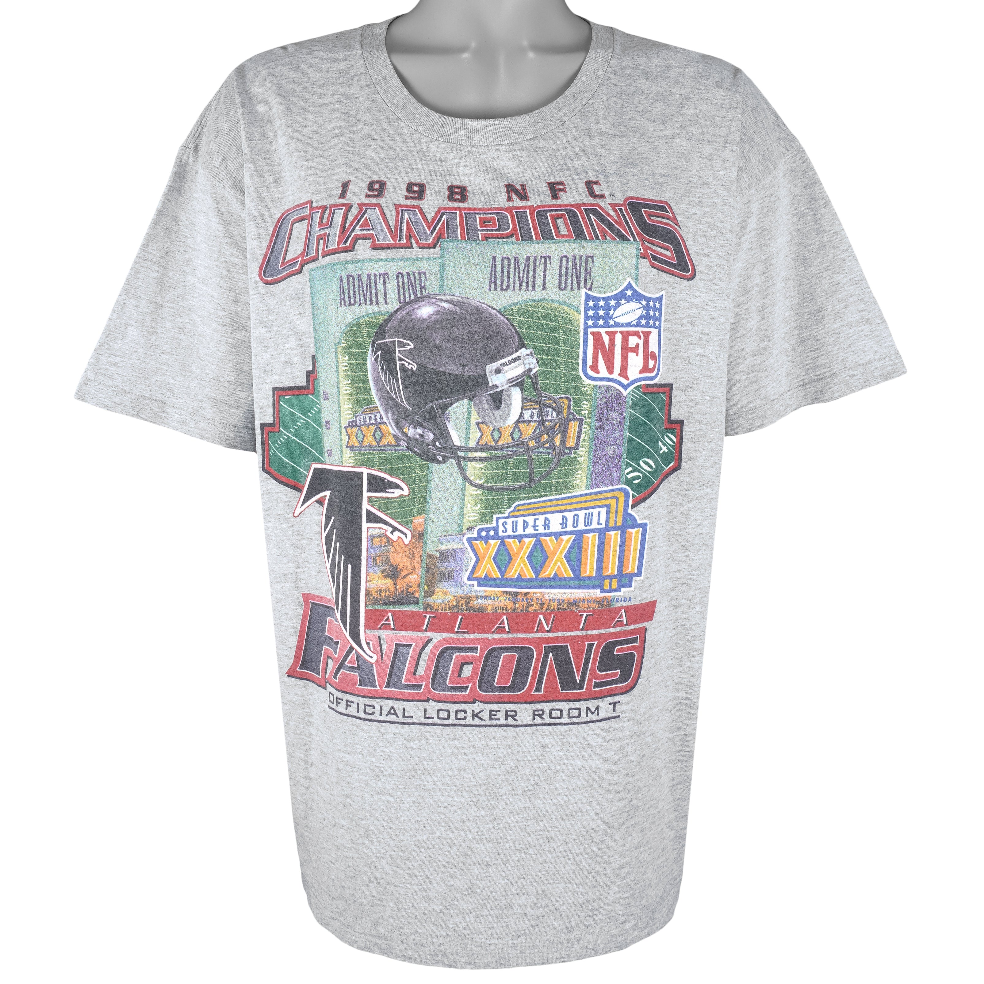 Vintage Starter - Atlanta Falcons Super Bowl 33th Champs T-Shirt
