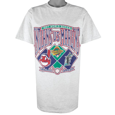 Vintage MLB (Tultex) - Florida Marlins VS Cleveland Indians World