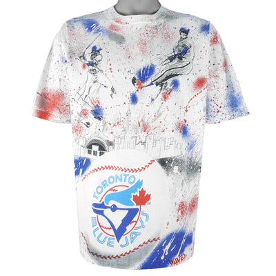 Vintage MLB (Bulletin Athletic) - Toronto Blue Jays Catch The Fever Single Stitch T-Shirt 1993 X-Large