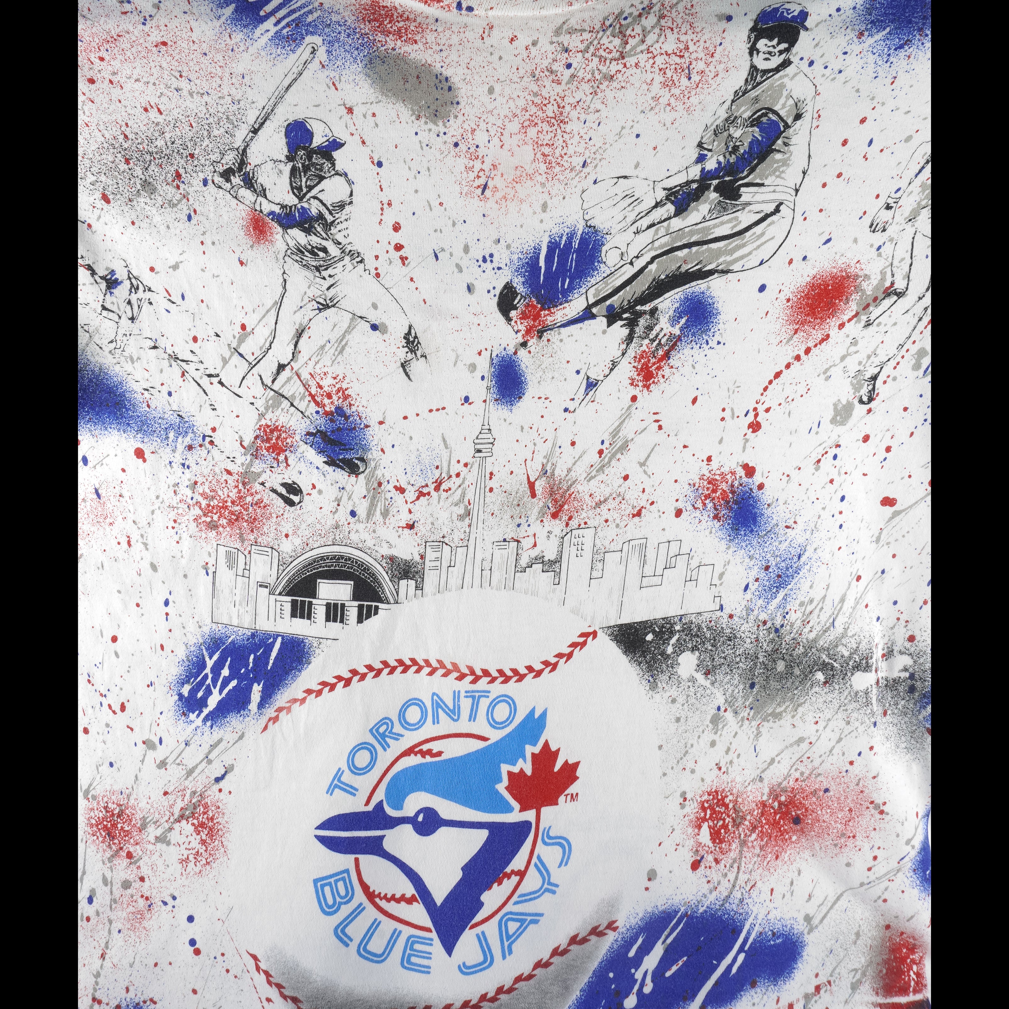 Vintage MLB (Waves) - Toronto Blue Jays Grand Slam T-Shirt 1992 X
