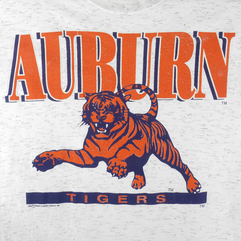 NCAA (Playerz) - Auburn Tigers Single Stitch T-Shirt 1992 X-Large Vintage Retro College