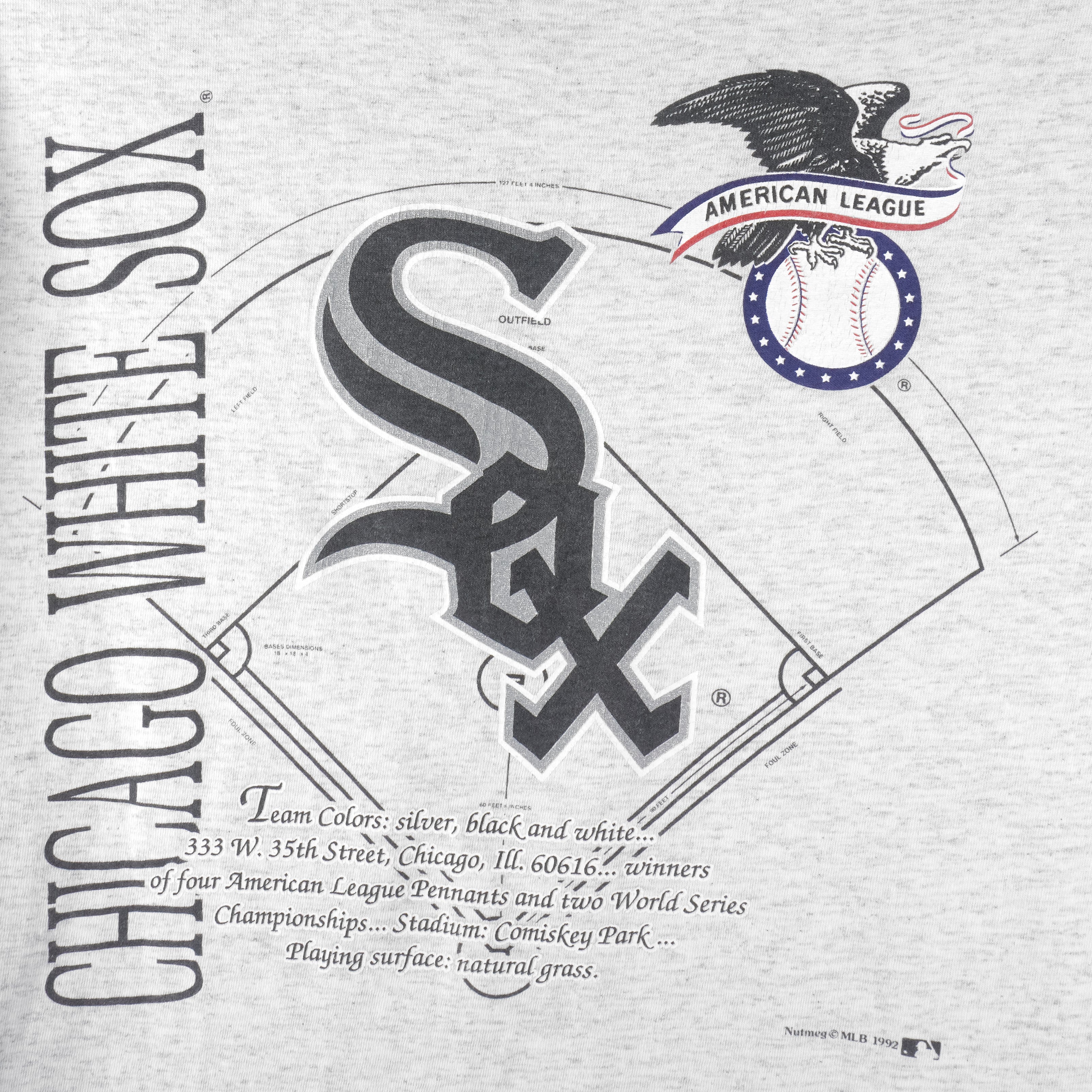 Vintage Chicago White Sox Real Men Wear Black T-Shirt 90s MLB