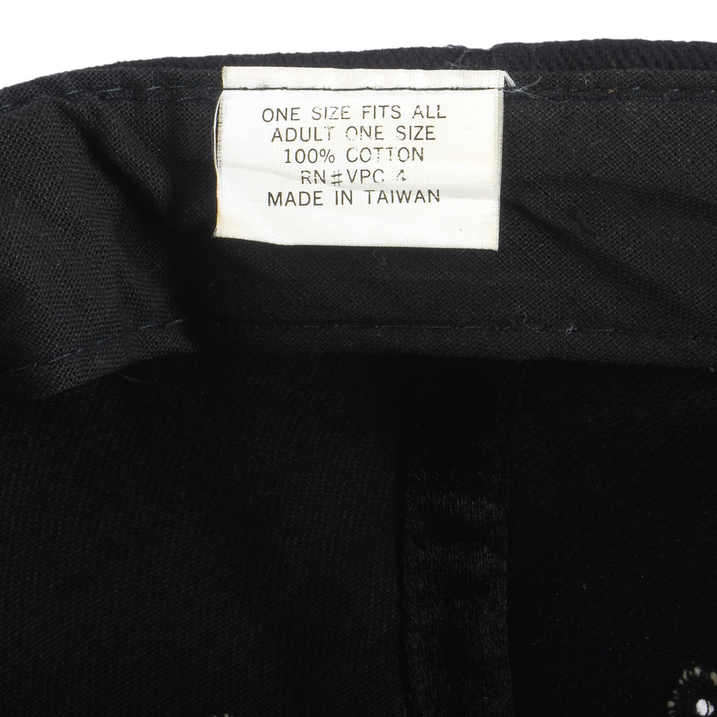 Vintage (Marlboro) - Black Big M Logo Adjustable Hat 1990s OSFA Vintage Retro