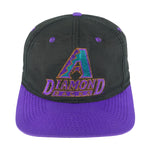 90's Arizona Diamondbacks Logo 7 Plain Logo Twill MLB Snapback Hat