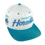 NBA (Sports Specialties) - Charlotte Hornets Snapback Hat 1990s OSFA Vintage Retro Basketball