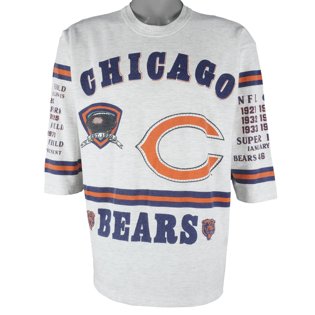 Vintage Chicago Bears Sweatshirt Large Starter Football NFL All over Print  AOP L