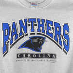 NFL (Hanes) - Carolina Panthers Big Logo Crew Neck Sweatshirt 1997 XX-Large Vintage Retro Football