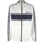 Tommy Hilfiger - Athletics Zip-Up Hooded Windbreaker 1990s Large