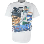 MLB (Delta) - White Sox Frank Thomas Caricature T-Shirt 1990s Large