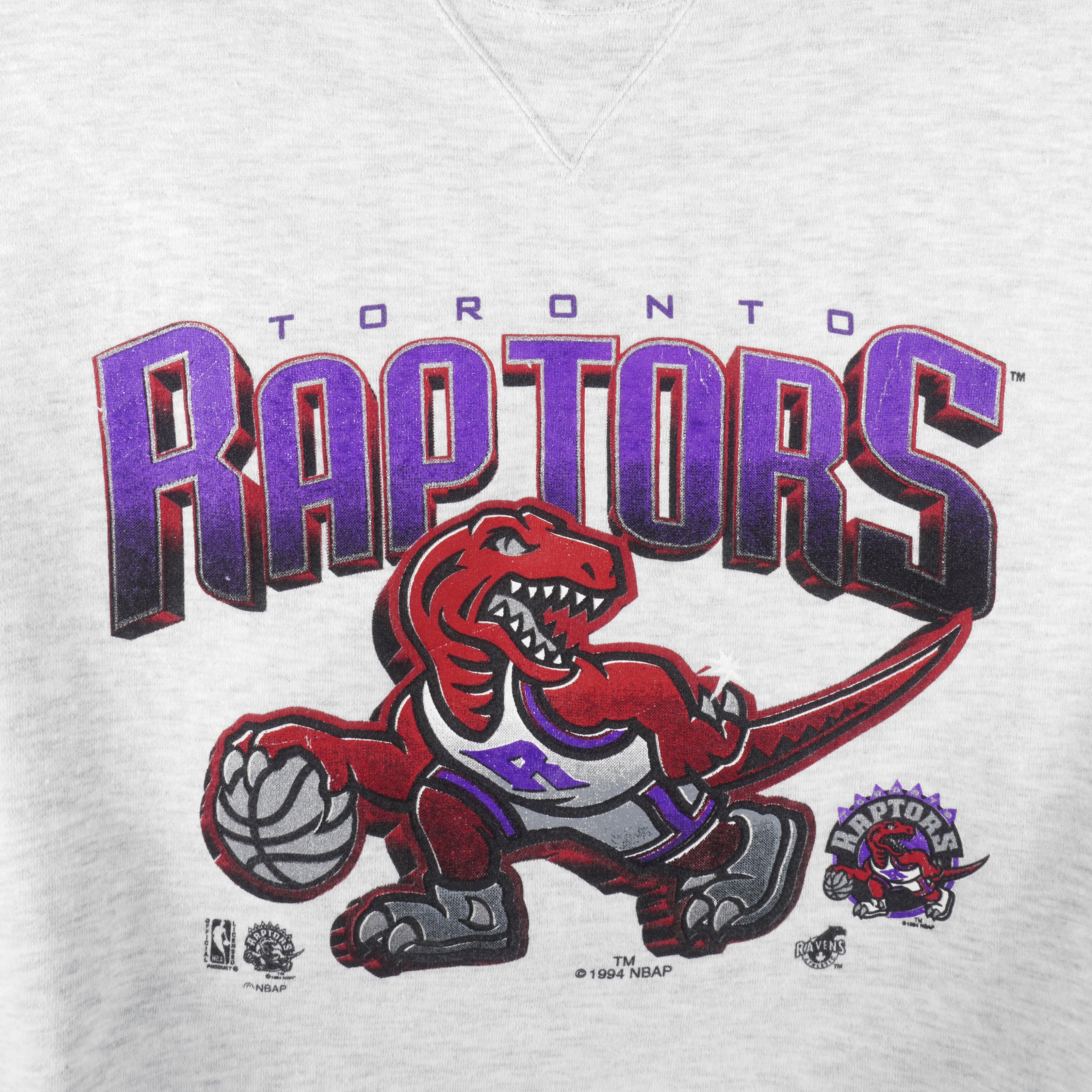 Toronto Raptors T-Shirt Vintage Crewneck Sweatshirt Retro Nba