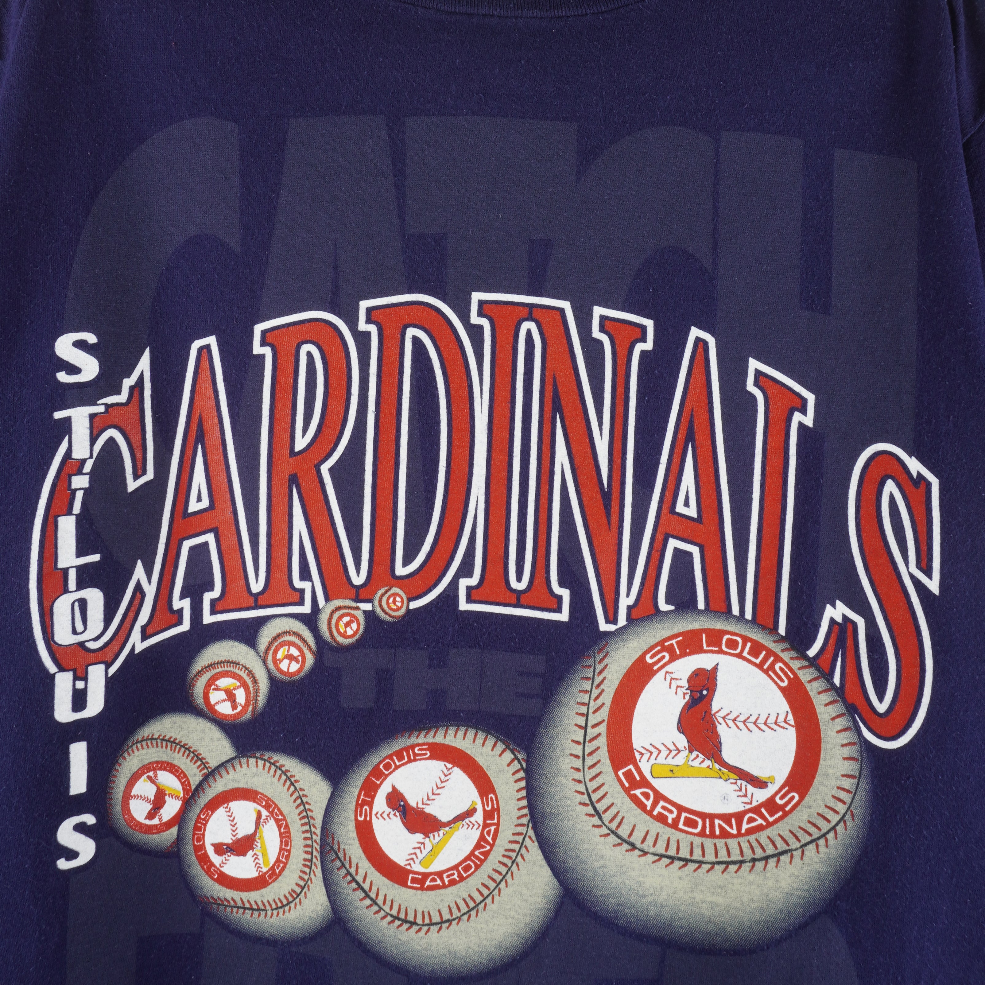 Vintage 90s Grey St. Louis Cardinals MLB Sweatshirt - Extra Large