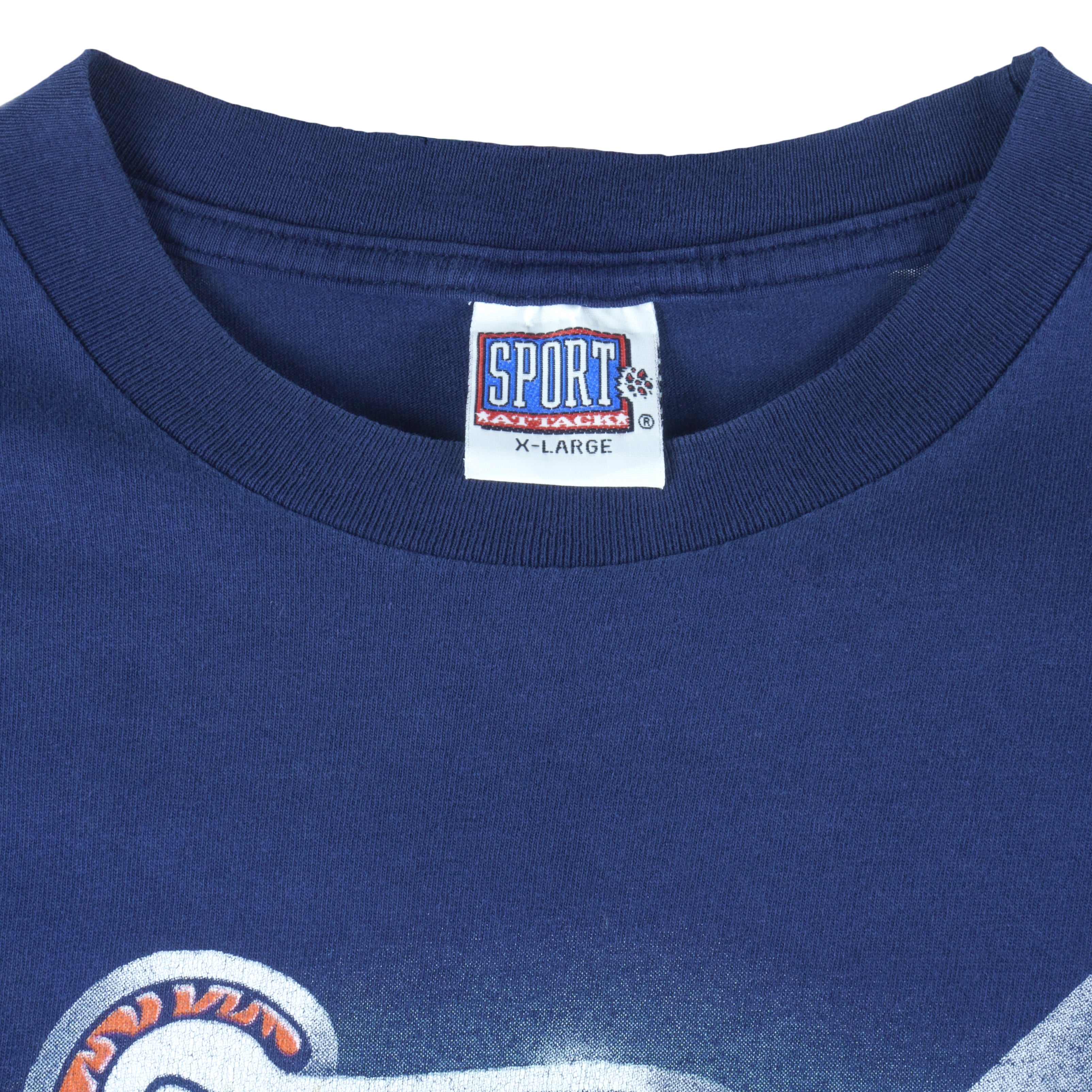 Vintage MLB (Sport Attack) - Detroit Tigers Big Logo T-Shirt 1998