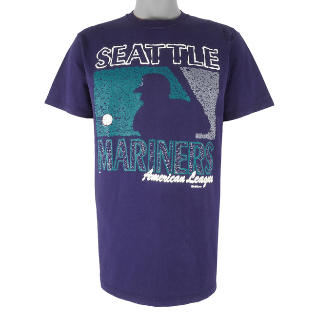 Seattle Mariners Spellout Logo Shirt Large MLB Genuine Merchandise